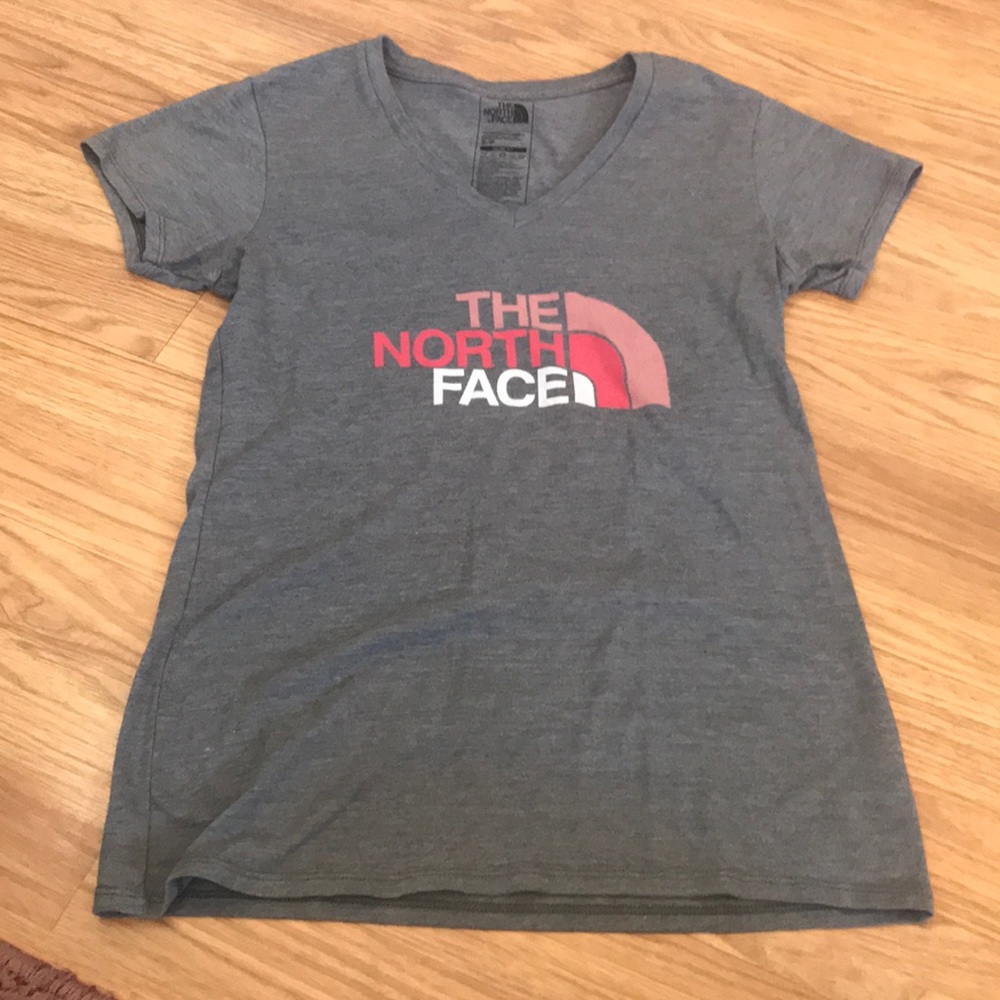North Facet-shirt tee top v neck Small - Picture 1 of 4